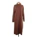 Old Navy Casual Dress - Sweater Dress: Brown Marled Dresses - Women's Size Large Tall