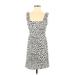 Love Tree Casual Dress: Ivory Leopard Print Dresses - Women's Size Small