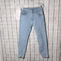 Levi's Jeans | Levi's 512 Checkered Light Blue Slim Fit Jeans Mens Sz 30x30 | Color: Blue | Size: 30