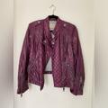 Burberry Jackets & Coats | Burberry Brit Asymmetrical Motorcycle Quilted Jacket In Plum (Size 4) | Color: Purple/Red | Size: 4