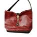 Dooney & Bourke Bags | Dooney & Bourke Maroon Croc Embossed Leather Logo Lock Sachel Hobo Shoulder Bag | Color: Red | Size: Os