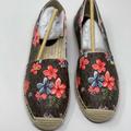 Michael Kors Shoes | Michael Kors Kendrick Slip On Esperdillas Shoes 9 | Color: Brown/Red | Size: 9