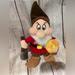 Disney Toys | Disney Store Snow White Seven Dwarfs Grumpy W/ Pickaxe & Jewel Beanbag 8" Plush | Color: White | Size: Osbb