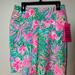 Lilly Pulitzer Shorts | Lilly Pulitzer Reid Leaf It Wild 9” Short | Color: Green/Pink | Size: Various