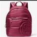 Michael Kors Bags | Michael Kors Rae Medium Berry Quilted Nylon Fabric Shoulder Backpack Bag | Color: Pink | Size: Os