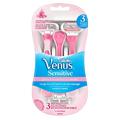 Gillette Womens Venus Sensitive 3-Disposable Razors (3 Pack)