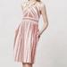 Anthropologie Dresses | Anthropologie Postmark Poppy White & Red Stripe Fit & Flare Dress | Color: Red/White | Size: 4