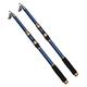 Fishing Rod Sea Fishing Rod Set Fishing Rod Throwing Rod Long-range Throwing Rod Sea Fishing Rod Ultra-light and Ultra-hard Combination Complete Set Fishing Combos (Color : Blu, Size : 2.4m)
