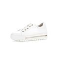 Gabor Women's Low-Top Trainers, Women's Low Shoes, Lightweight, Extra Width (G), White 50, 6 UK