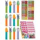 Pez Dispenser Set Bundle with 12 Easter Pez Characters, Pez Sweet Candy Refills, and Game Challenge Card (12x17g) | Birthday Gifts and Stocking Fillers | Easter Gifts for Kids | Easter Treats