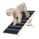 VEVOR Dog Ramp, Folding Pet Ramp for Bed, Adjustable Dog Ramp for Small, Large, Old Dogs & Cats, Wooden Pet Ramp with 39.3" Long Ramp, Adjustable from 15" to 22", Suitable for Couch, Sofa, Car