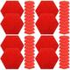 DIYEAH 48 Pcs Felt Message Board Office Decor Office Bulletin Mat Announcement Notice Board Creative Notice Board Display Notice Board Decorative Bulletin Board Red Wall Tiles Medium