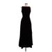 Scott McClintock Cocktail Dress - Formal Crew Neck Sleeveless: Black Solid Dresses - Women's Size 6