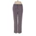 Juicy Couture Dress Pants - Mid/Reg Rise Straight Leg Boyfriend: Purple Bottoms - Women's Size 4