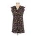 Old Navy Casual Dress: Black Floral Dresses - Women's Size X-Small Petite