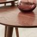 Solid Oak Wood Top Plate Desk Pebble Shaped Wooden Coffee Table