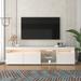 Modern Design TV Stands for TVs up to 80'', LED Light Entertainment Center, TV cabinet for Living room