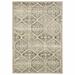 5' x 8' Ivory and Gray Floral Trellis Indoor Area Rug - 39.604