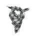 ModCloth Scarf: Gray Plaid Accessories