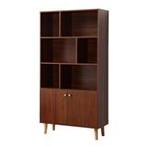 Creationstry Corner Storage Bookcase Wood in Black | 67 H x 35 W x 14 D in | Wayfair KK-MX-24010800