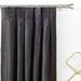 Eastern Accents Priscilla Polyester Room Darkening Right Leading Edge Curtain Panel Metal in Gray | 120 H x 40 W in | Wayfair 7TS-CRD-490D