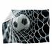 VisionBedding Soccer Fleece Throw Blanket - Sports Warm Soft Blankets - Throws for Sofa, Bed, & Chairs Fleece/Microfiber/Fleece | Wayfair