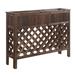 Millwood Pines Crichton Wood Elevated Planter Wood in Brown | 35.5" H x 48" W x 12.5" D | Wayfair A8199238F9BD4429910750B8E9E3D246