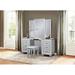 Rosdorf Park Kielah Vanity Wood in Gray | 70 H x 64.5 W x 17.75 D in | Wayfair 00A1978F0B2E491FA2929C8150E48BE4