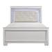 Rosdorf Park Kimetra Upholstered Standard Bed Upholstered in White | 59.5 H x 80 W x 89 D in | Wayfair 8D23B3F80D1F41BC994D539A0074FFE7