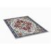 Blue/Red 1.37 x 1.37 x 0.3 in Area Rug - Bungalow Rose Rectangle Shornick Area Rug Polyester | 1.37 H x 1.37 W x 0.3 D in | Wayfair