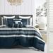 Union Rustic Kosaka Navy 7 Piece Comforter Set Polyester/Polyfill in Blue/Navy | King Comforter + 6 Additional Pieces | Wayfair