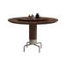 Orren Ellis Nordic Simple Round Dining Table(Excluding Chairs) Wood/Metal in Brown/Gray | 29.5 H x 47.2 W x 47.2 D in | Wayfair