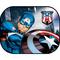 2 Tendine Parasole Laterali Captain America Marvel 44 X 35 Cm