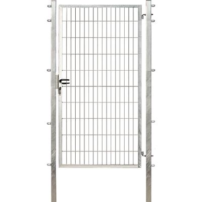 Zauneinzeltür GARDEN 'N' MORE "Einzeltor Excellent", grau (feuerverzinkt), B:100cm H:200cm, Stahl, Tore, 203 cm hoch, fe