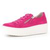 Plateausneaker GABOR, Damen, Gr. 40, pink, Ziegenveloursleder, sportlich, Schuhe, mit Best Fitting Ausstattung, Freizeitschuh, Halbschuh, Schnürschuh