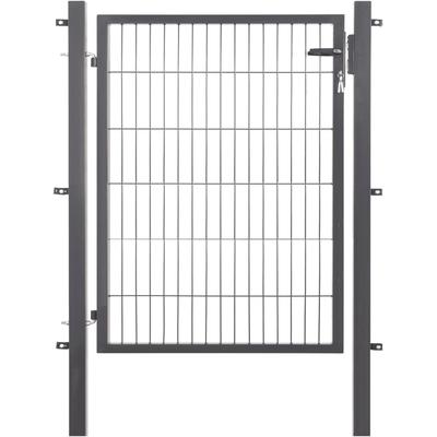 Zauneinzeltür GARDEN 'N' MORE "Einzeltor Excellent", grau (anthrazit), B:100cm H:120cm, Stahl, Tore, 123 cm hoch, anthra