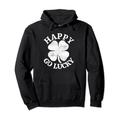 St. Patrick's Day Happy Go Lucky Green Shamrock Irisch Pullover Hoodie