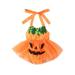 goowrom Halloween Pumpkin Halter Jumpsuit: Perfect Outfit for Infant Baby Girls