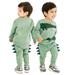 Esaierr Kids Baby 2Pcs Autumn Winter Tracksuits Jogger Pants Set for Boys 2-8Y Toddler Fleece Sweatshirt Pants Outfits Long Sleeve Sweatsuit Elastic Waist Sweatpants Set