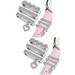 6 Pcs Versatilen Watch Strap Watch Band Bling Charms Watch Rings Love Pendant Strap Ring Camera Zinc Alloy Miss Travel