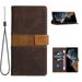 Mantto for Samsung Galaxy A35 Premium Leather Flip Zipper Wallet Case Cover Pouch Bag with Wrist Strap Card ID Holder Kickstand Pocket Handbag Magnetic for Samsung Galaxy A35 Brown