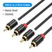 2 RCA to 2 RCA Cable Male to Male Audio Cable for Home Theater DVD Amplifier TV 1m 2m 3m 5m Cable RCA Gold-Plated Cabo Metal Shell 1m