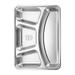 Stainless Steel Food Plate Divided Food Tray With Cover Food Container Home Supplies