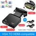 HDMI-compatible to VGA Adapter with 3.5mm Audio Cable For PC Laptop TV Box Projector HD 1080P VGA to HDMI-compatible Converter VGA to HD