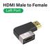 New 8K HDMI 2.1 Cable Adapter 90 Degree Male to Female Cable Converter for HDTV PS4 PS5 Laptop 4K HDMI Extender Female to Female 7