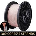 DIY HIFI Audio Cable Oxygen Free Pure Copper Ofc Speaker Cable For Car Audio Home Theater KTV DJ Audio Wire DIY Speaker Wire 300 cores 10m