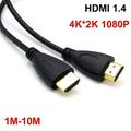 0.5M 1M 1.5M 1M 2M 3M 5M 10M 15M Gold Plated HDMI-compatible Cable 1.4 1080p 4K 3D video cables for HDTV Splitter Switcher 0.5M