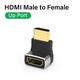 New 8K HDMI 2.1 Cable Adapter 90 Degree Male to Female Cable Converter for HDTV PS4 PS5 Laptop 4K HDMI Extender Female to Female 5