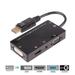 Displayport Male to DVI HDMI VGA Audio Female Adapter DP to HDMI Display Port to VGA Cable Converter For PC Projector TV Monitor DP to 4 in 1