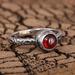 Imperial Passion,'Sterling Silver and Natural Garnet Single Stone Ring'